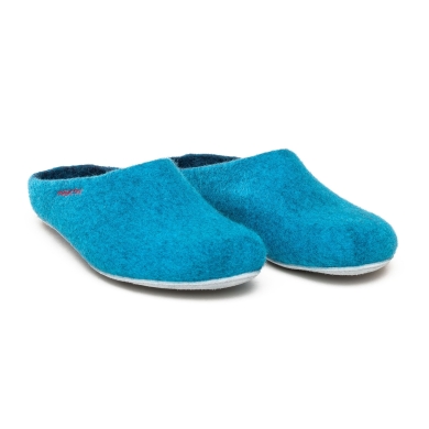 Gottstein Slippers Magicfelt 701 (100% Wool) blue (Size 36-42)